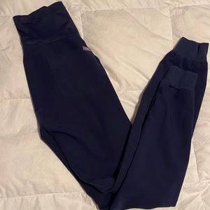 Navy maternity figs scrub bottoms